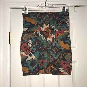 Aztec pencil skirt